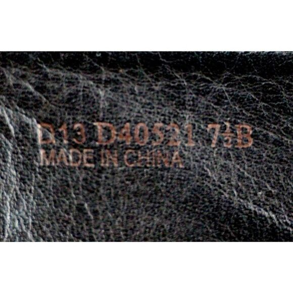 Cole Haan BLACK GENUINE LEATHER SUEDE LOW HEEL ROUND TOE PULL ON TALL BOOTS 7.5B - Picture 12 of 13